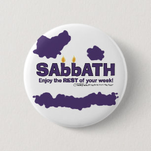 Sabbat mit Kerzen - Genießen Sie die ERHOLUNG Ihre Button