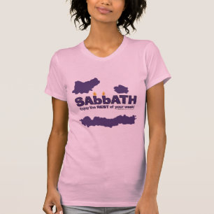 Sabbat mit Kerzen - Genießen Sie die ERHOLUNG Ihre T-Shirt