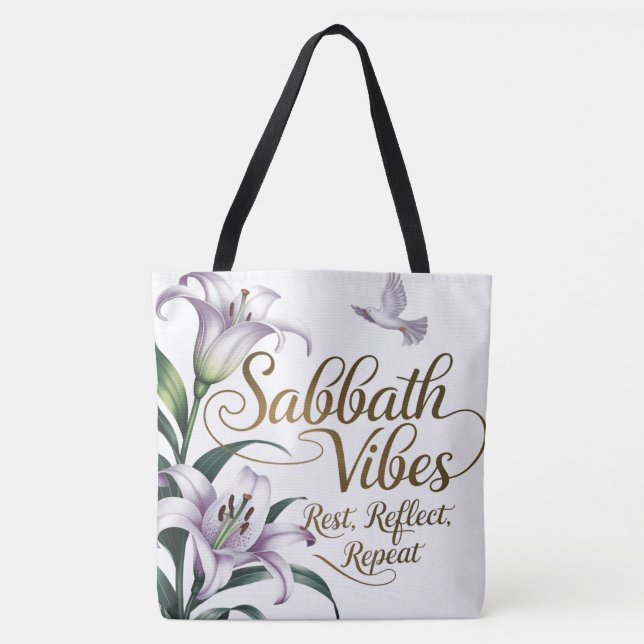 Sabbath Vibes Tote Bag Tasche (Vorderseite)