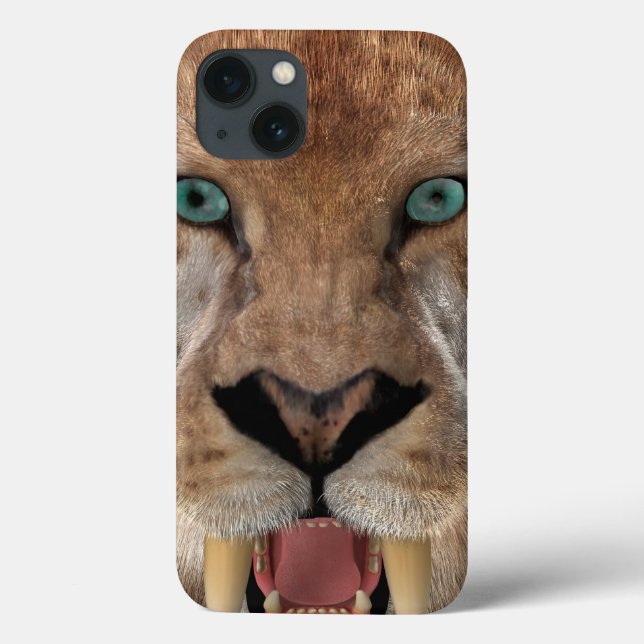 Säbeltoothed Ttiger oder Smilodon Case-Mate iPhone Hülle (Rückseite)