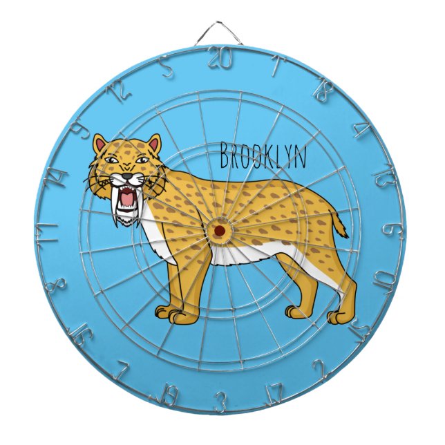 Säbelzahntiger Dartscheibe (vorne)