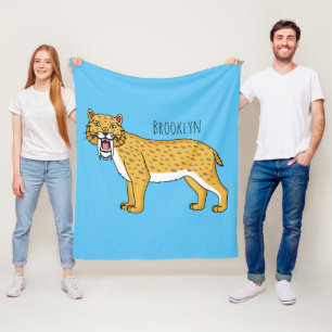 Säbelzahntiger Fleecedecke