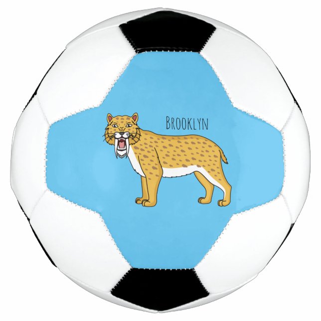 Säbelzahntiger Fußball (Vorderseite)