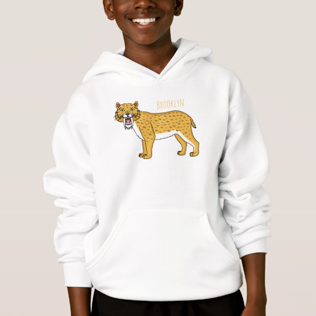 Säbelzahntiger Hoodie (Vorderseite)