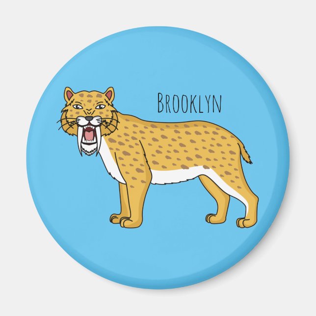 Säbelzahntiger Magnet (Vorne)