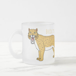 Säbelzahntiger Mattglastasse