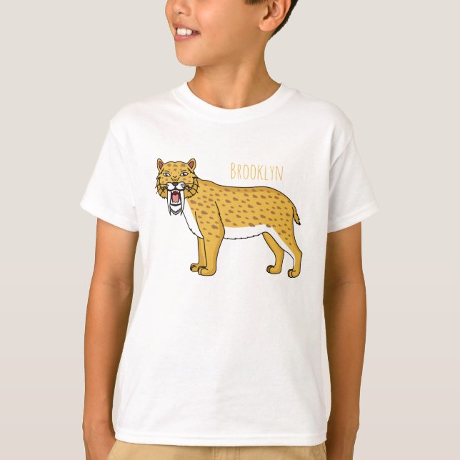 Säbelzahntiger T-Shirt (Vorderseite)