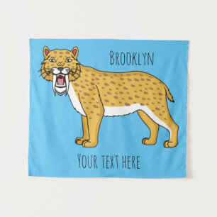 Säbelzahntiger Wandteppich