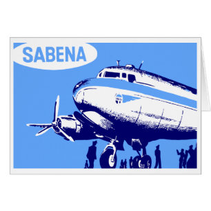 Sabena Airlines retro vektorart