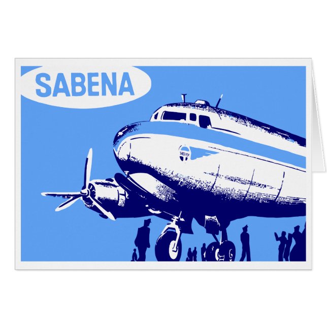 Sabena Airlines retro vektorart (Vorderseite (Horizontal))