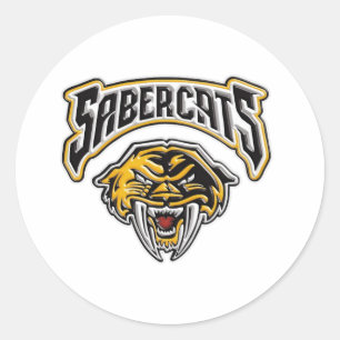 Sabercats Jugend-Fußball u. Beifall Runder Aufkleber