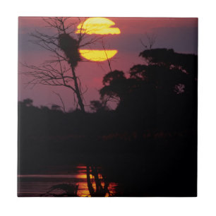 Sabi River At Sunset, Krüger Nationalpark Fliese