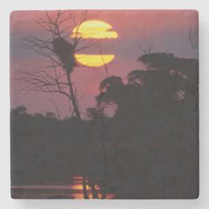 Sabi River At Sunset, Krüger Nationalpark Steinuntersetzer