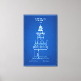 Sabine Bank Lighthouse - Texas - AD Leinwanddruck