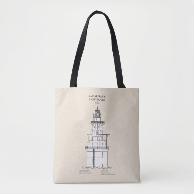 Sabine Bank Lighthouse - Texas - SBD Tasche (Vorderseite)