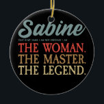Sabine Name I Vintag Beach I Personalisiert Sabine Keramik Ornament<br><div class="desc">Sabine Name I Vintag Beach I Personalisiert Sabine Geschenk. Perfektes Geschenk für Ihren Vater,  Mama,  Papa,  Männer,  Frauen,  Freunde und Familienmitglieder am Erntedank Tag,  Weihnachten,  Muttertag,  Vatertag,  4. Juli,  1776 Unabhängiger Tag,  Veteranen Tag,  Halloween,  Patrick's Day</div>