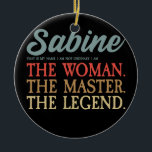 Sabine Name I Vintag Beach I Personalisiert Sabine Keramik Ornament<br><div class="desc">Sabine Name I Vintag Beach I Personalisiert Sabine Geschenk. Perfektes Geschenk für Ihren Vater,  Mama,  Papa,  Männer,  Frauen,  Freunde und Familienmitglieder am Erntedank Tag,  Weihnachten,  Muttertag,  Vatertag,  4. Juli,  1776 Unabhängiger Tag,  Veteranen Tag,  Halloween,  Patrick's Day</div>