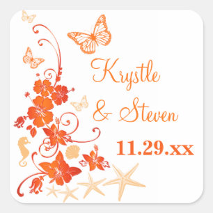 Sable 1,5 po, orange, Sticker Mariage Tropical Bla