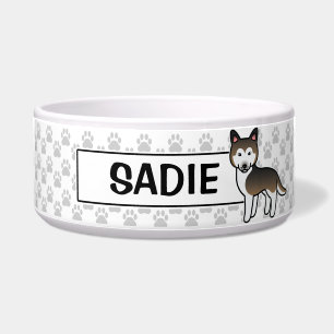 Sable-Cartoon-Sibirischer-Husky-Hund Napf