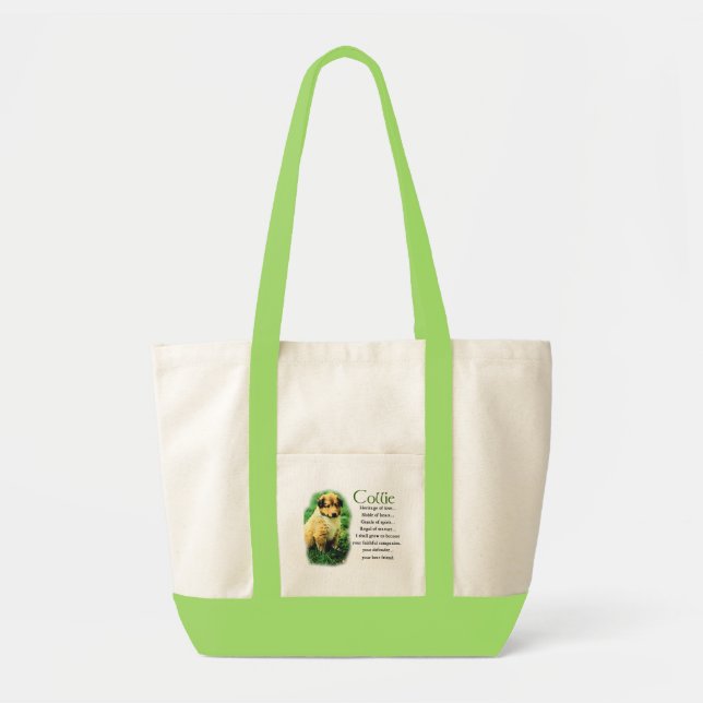 Sable Collie Geschenke Tragetasche (Vorne)