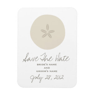 Sable Dollar Mariage Enregistrer La Date Magnet