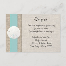 Sable Dollar Plage Mariage Réception Invitation vo