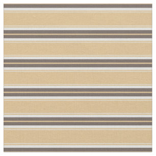 Sable neutre et chic moderne, tissu à rayures brun