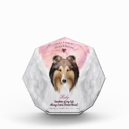 Sable Rough Collie Angel Portrait - Memorial für H Fotoblock