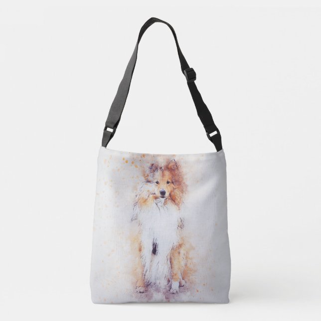 Sable Rough Collie Puppy Crosse Sac (Dos)