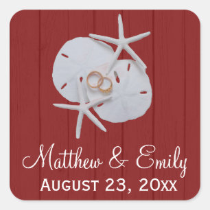 Sable Starfish Dollar Mariage Favoriser Stickers