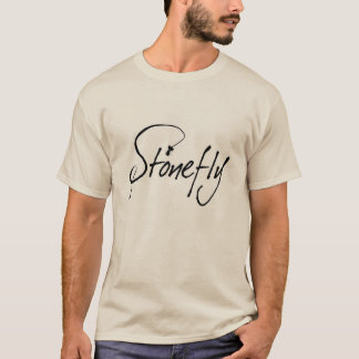 Sable Stonefly Script Logo T-shirt pour hommes