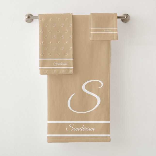Sable Tan Beige et Blanc Moderne (En situation)