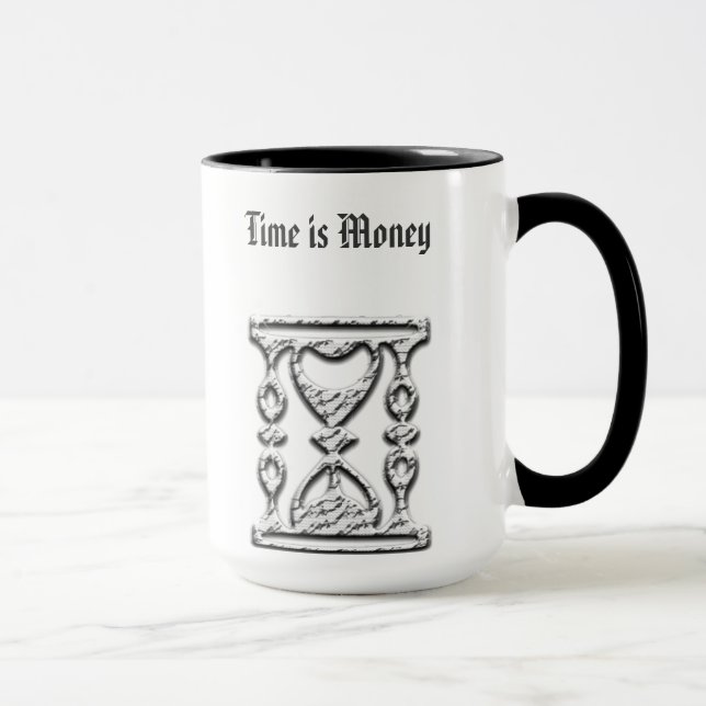 Sablier sur les tasses de café customisées aucun (Droite)