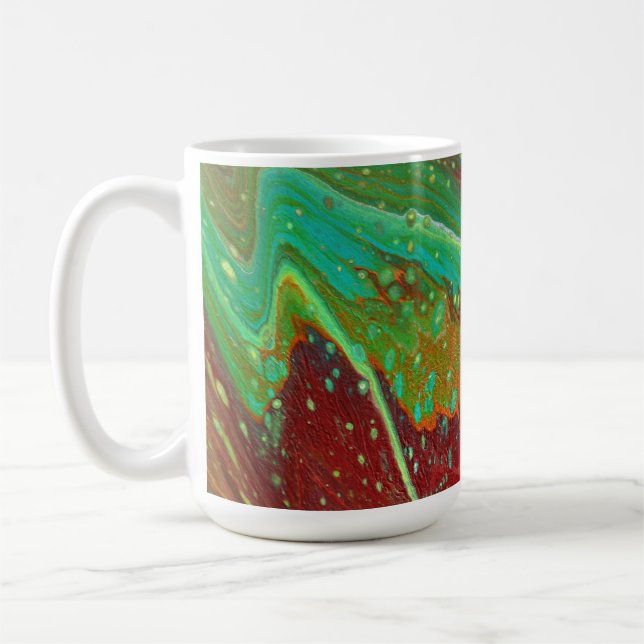 Sabre Dance 2 Wilde Abstracte Tasse (Links)