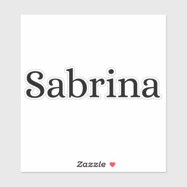 Sabrina Aufkleber (Blatt)