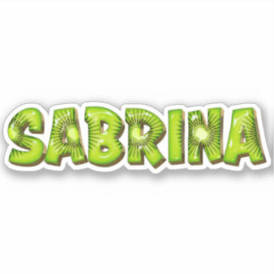 Sabrina Nom Kiwi Design Autocollants Autocollants