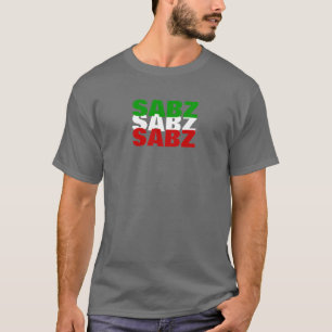 "SABZ" Iran Tricolor-Flagge T-Shirt