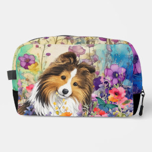 Sac à accessoires petit - Sheltie sable JARDIN ZEN
