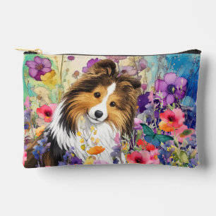 Sac à accessoires petit Sheltie sable - JARDIN ZEN