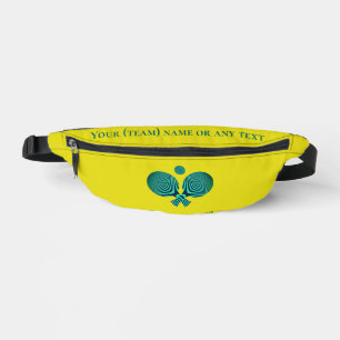 Sac à balle de tennis de table jaune rétro