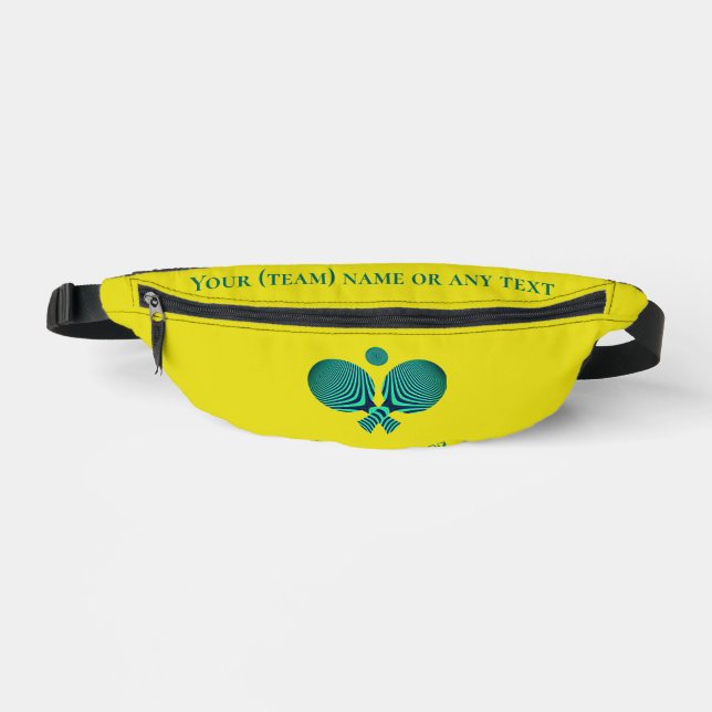 Sac à balle de tennis de table jaune rétro (Recto)