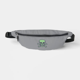 Sac à banane gris Green Skull