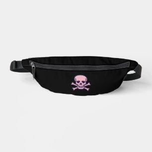Sac à banane noir Pink Skull