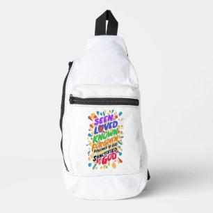 Sac À Bandoulière Affirmation Divine : Embrasser l'identité spiritue