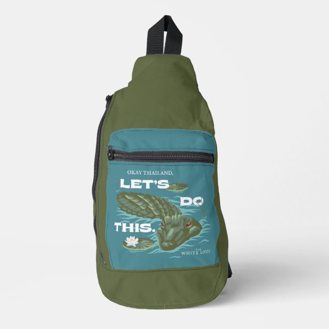 Sac À Bandoulière Alligator - Le Lotus Blanc (Recto)