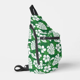 SAC À BANDOULIÈRE ALOHA VENDREDI MOTIF EN VERT
