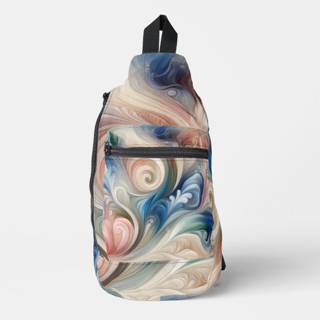 Sac À Bandoulière Aquarelle Imaginaire Floral Romantique Motif (Recto)