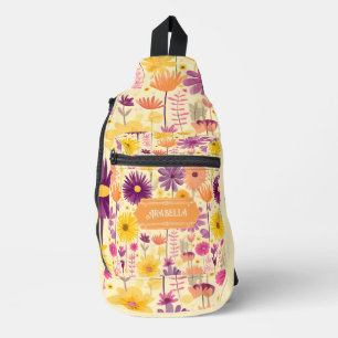 Sac À Bandoulière Arabella en cascade moderne modèle floral