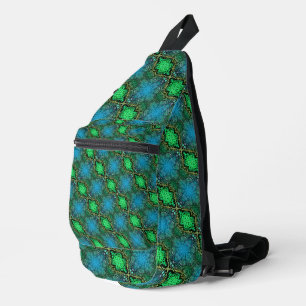 Sac À Bandoulière Art Abstrait élégant Neuvau Green Rotate Var