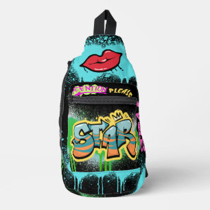 Sac À Bandoulière Attention s'il vous plaît Elegant streetart spray